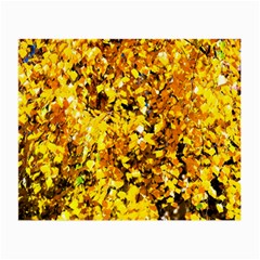 Birch Tree Yellow Leaves Small Glasses Cloth by FunnyCow