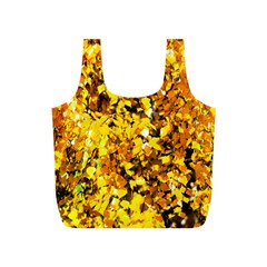 Birch Tree Yellow Leaves Full Print Recycle Bags (s)  by FunnyCow