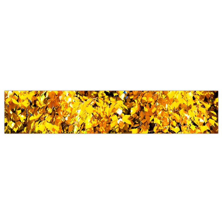 Birch Tree Yellow Leaves Small Flano Scarf