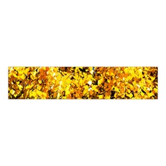 Birch Tree Yellow Leaves Velvet Scrunchie by FunnyCow