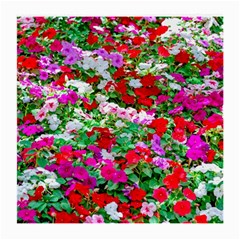 Colorful Petunia Flowers Medium Glasses Cloth (2-side) by FunnyCow