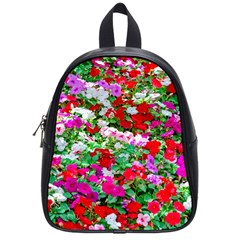 Colorful Petunia Flowers School Bag (small) by FunnyCow