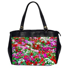 Colorful Petunia Flowers Office Handbags (2 Sides) 