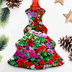 Colorful Petunia Flowers Ornament (christmas Tree)  by FunnyCow