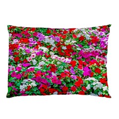 Colorful Petunia Flowers Pillow Case (two Sides) by FunnyCow