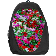 Colorful Petunia Flowers Backpack Bag by FunnyCow