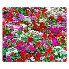 Colorful Petunia Flowers Double Sided Flano Blanket (Small) 