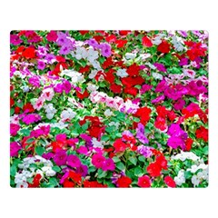 Colorful Petunia Flowers Double Sided Flano Blanket (large)  by FunnyCow