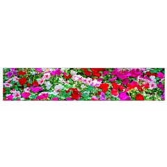 Colorful Petunia Flowers Small Flano Scarf