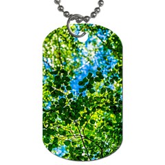 Forest   Strain Towards The Light Dog Tag (one Side) by FunnyCow