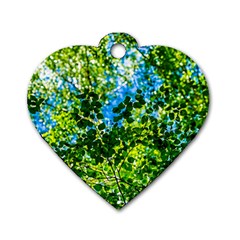 Forest   Strain Towards The Light Dog Tag Heart (one Side) by FunnyCow