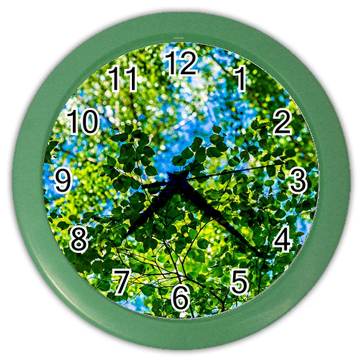 Forest   Strain Towards The Light Color Wall Clock