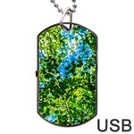 Forest   Strain Towards The Light Dog Tag USB Flash (Two Sides) Front