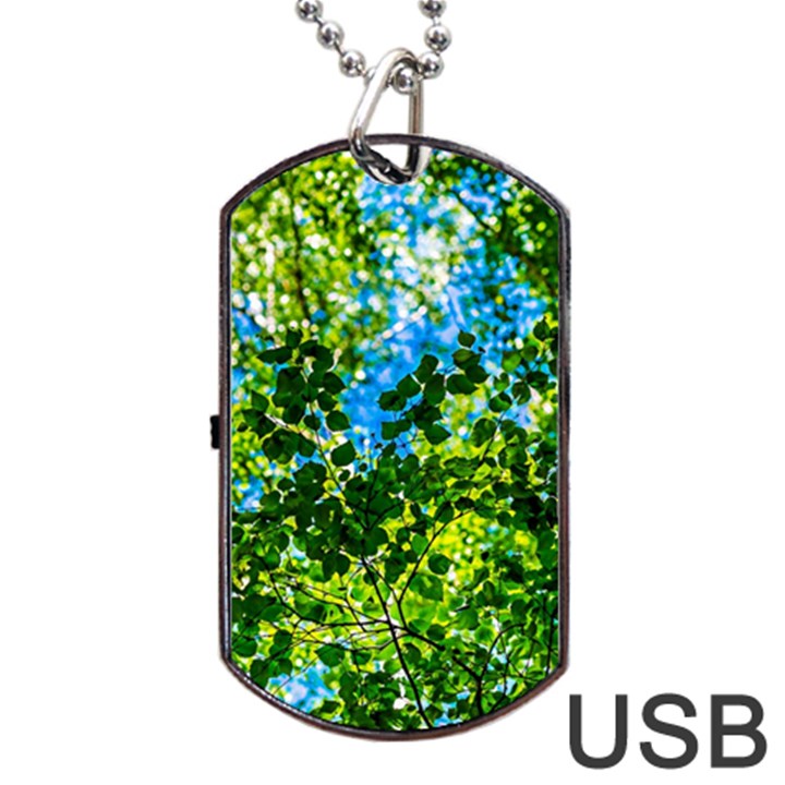 Forest   Strain Towards The Light Dog Tag USB Flash (Two Sides)