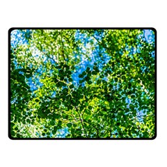 Forest   Strain Towards The Light Double Sided Fleece Blanket (small)  by FunnyCow