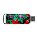 Bleeding Heart Flowers Portable USB Flash (Two Sides) Front