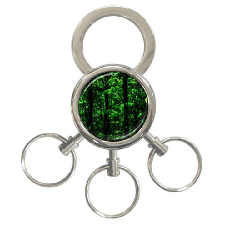 Emerald Forest 3-Ring Key Chains