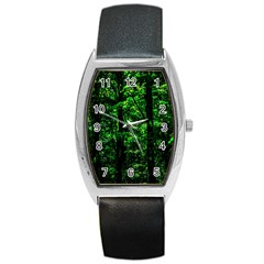 Emerald Forest Barrel Style Metal Watch by FunnyCow