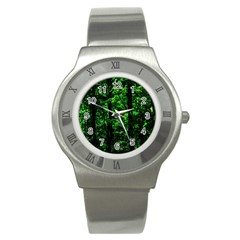 Emerald Forest Stainless Steel Watch by FunnyCow