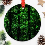 Emerald Forest Round Ornament (Two Sides) Front