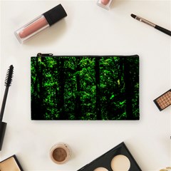 Emerald Forest Cosmetic Bag (small) by FunnyCow