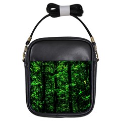 Emerald Forest Girls Sling Bags by FunnyCow