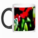 White And Red Sunlit Tulips Morph Mugs Left