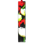 White And Red Sunlit Tulips Large Book Marks Front