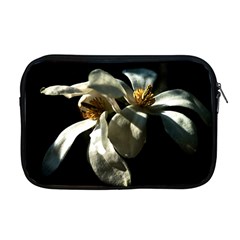 Two White Magnolia Flowers Apple Macbook Pro 17  Zipper Case by FunnyCow