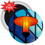 Orange Light 3  Magnets (10 pack)  Front