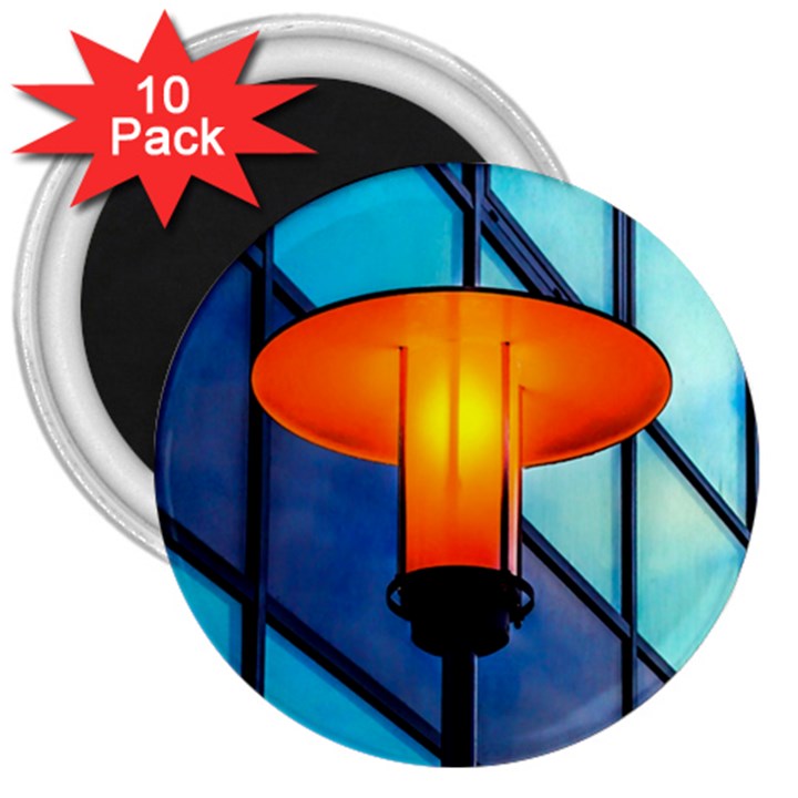 Orange Light 3  Magnets (10 pack) 