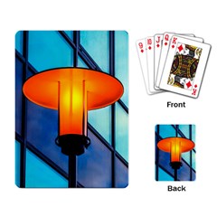 Orange Light Playing Card