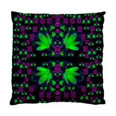 Fantasy Flowers In Moonlight Serenades Standard Cushion Case (one Side) by pepitasart