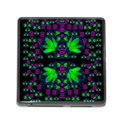 Fantasy Flowers In Moonlight Serenades Memory Card Reader (square 5 Slot) by pepitasart