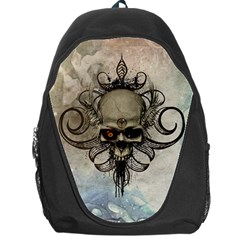 Awesome Creepy Skull With  Wings Backpack Bag by FantasyWorld7