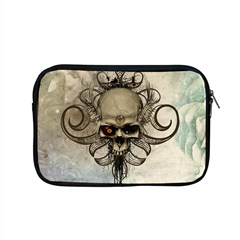 Awesome Creepy Skull With  Wings Apple Macbook Pro 15  Zipper Case by FantasyWorld7