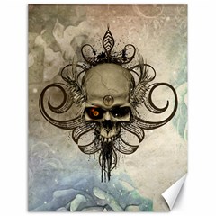 Awesome Creepy Skull With  Wings Canvas 18  X 24   by FantasyWorld7