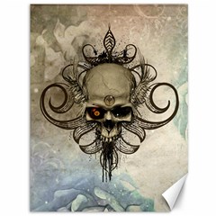 Awesome Creepy Skull With  Wings Canvas 36  X 48   by FantasyWorld7