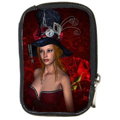 Beautiful Fantasy Women With Floral Elements Compact Camera Cases