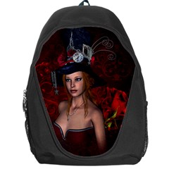 Beautiful Fantasy Women With Floral Elements Backpack Bag by FantasyWorld7