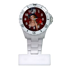 Beautiful Fantasy Women With Floral Elements Plastic Nurses Watch