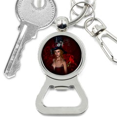 Beautiful Fantasy Women With Floral Elements Bottle Opener Key Chains