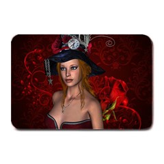 Beautiful Fantasy Women With Floral Elements Plate Mats