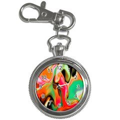 Catch The Waves Smoky Red Orange Haze  Key Chain Watches by flipstylezfashionsLLC