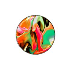 Catch The Waves Smoky Red Orange Haze  Hat Clip Ball Marker (4 Pack) by flipstylezfashionsLLC