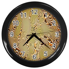 Pattern Abstract Art Wall Clock (black)