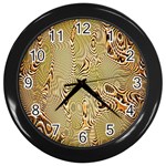 Pattern Abstract Art Wall Clock (Black) Front