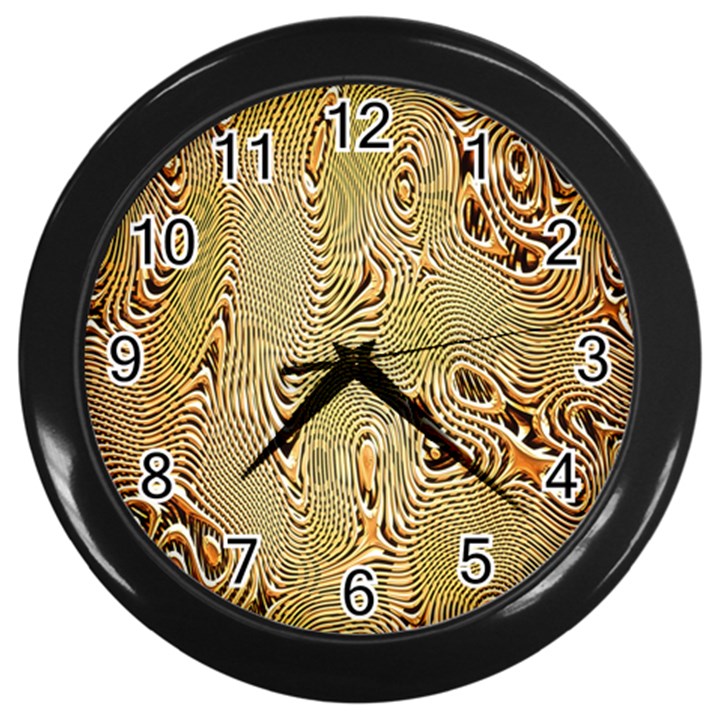 Pattern Abstract Art Wall Clock (Black)