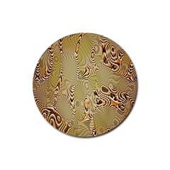 Pattern Abstract Art Rubber Coaster (round)  by Nexatart