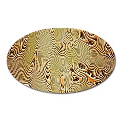 Pattern Abstract Art Oval Magnet